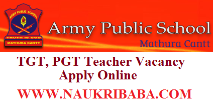ARMY PUBLIC SCHOOL recruitment vacancy 2019