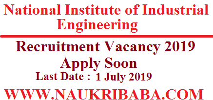 nitie recruitment vacancy 2019