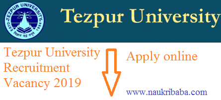 tezpur vacancy apply online 2019