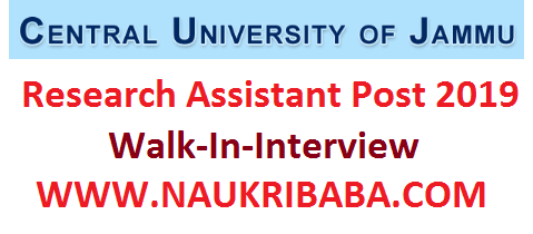 RESEARCH ASSISTANT CENTRAL UNIVERSITY POST RECRUITMENT VACANCY