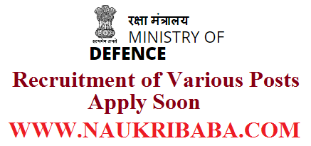 ministry of defence recruitment-vacancy-2019-apply-soon