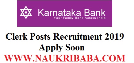 KARNATAKA BANK CLERK POST recruitment-vacancy-2019