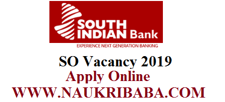 south indian bank so vacancy 2019
